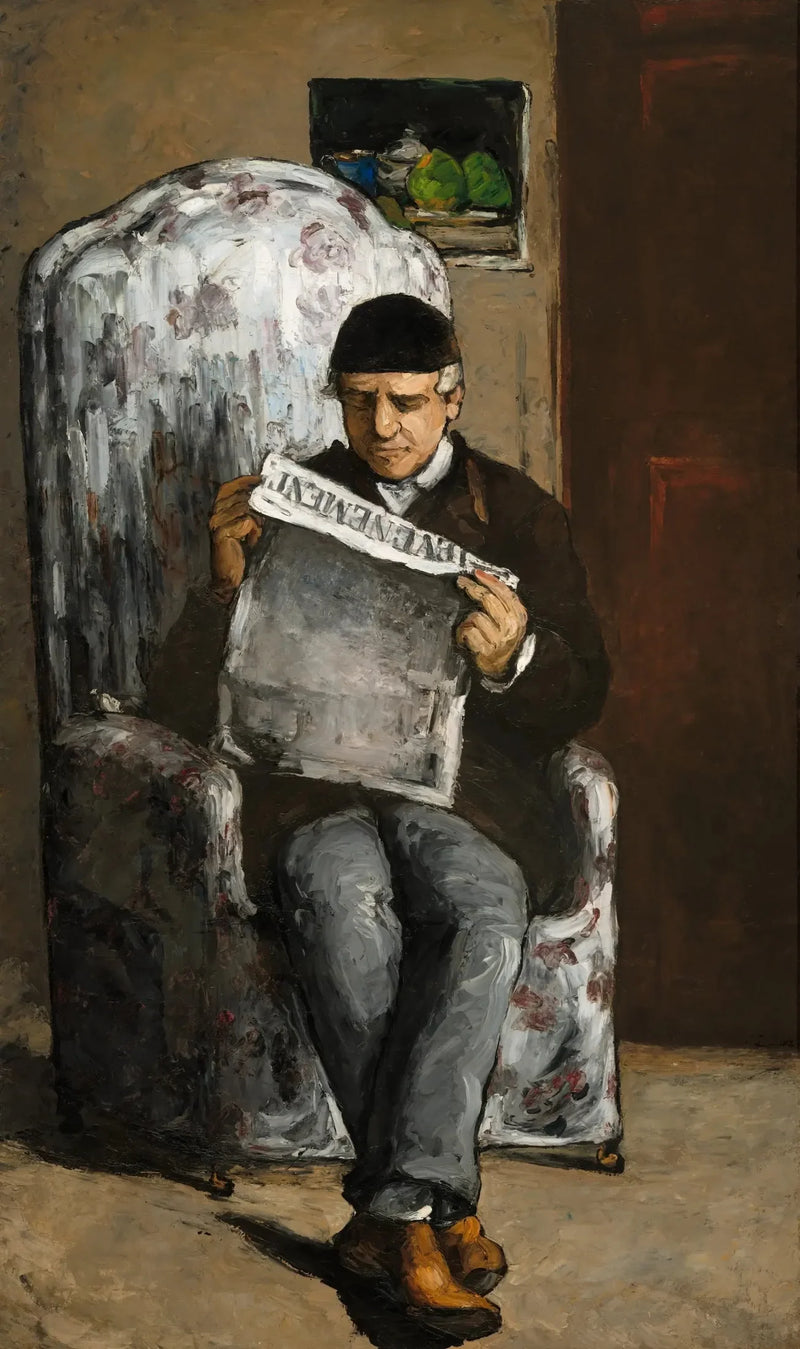 Far til kunstneren som leser hendelsen - Paul Cézanne