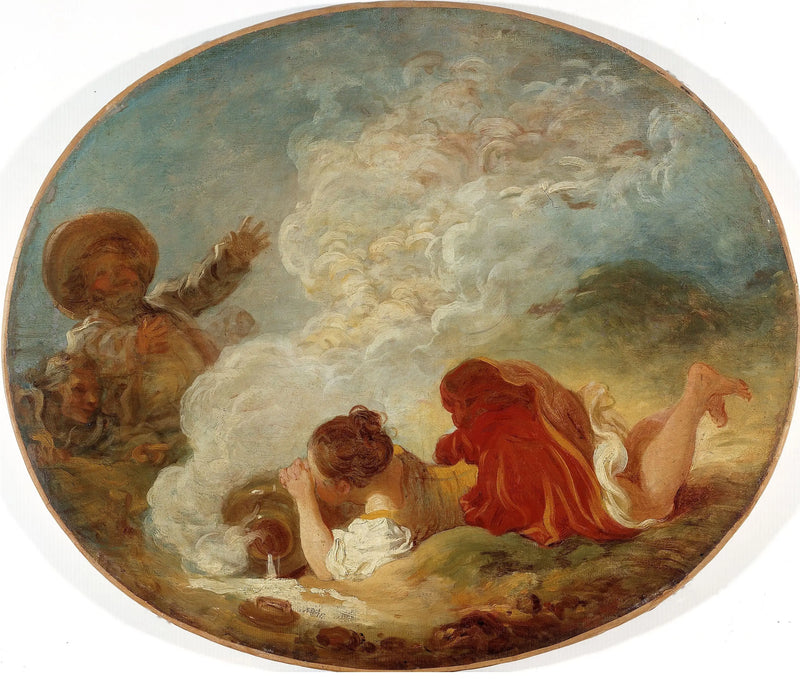 Perrette og melkekannen - Jean-Honoré Fragonard