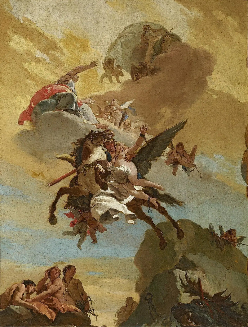 Perseus og Andromeda - Giovanni Battista Tiepolo