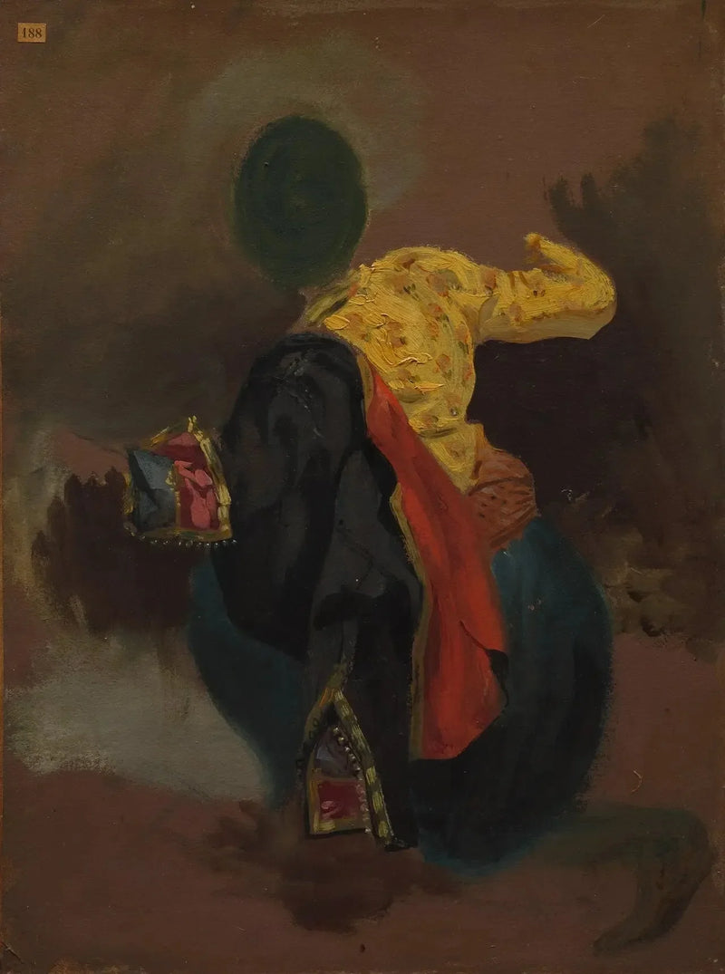 Karakter i tyrkisk kostyme - Eugène Delacroix