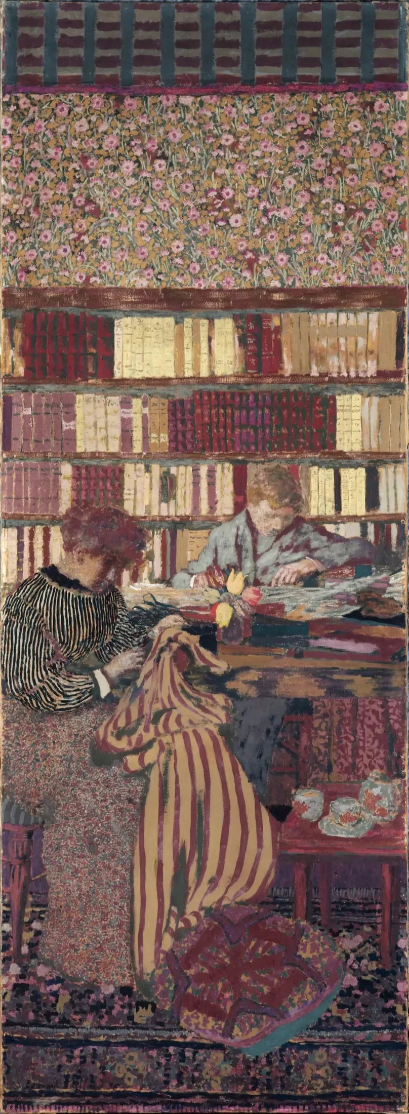 Personer i et interiør. Arbeidet - Édouard Vuillard