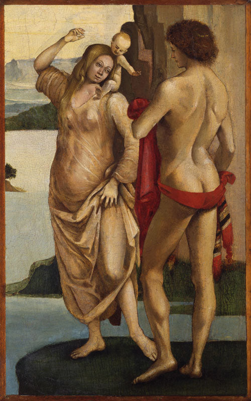 Personnages dans un paysage: Homme Femme et Enfant - Luca Signorelli - Alpha Reproduction
