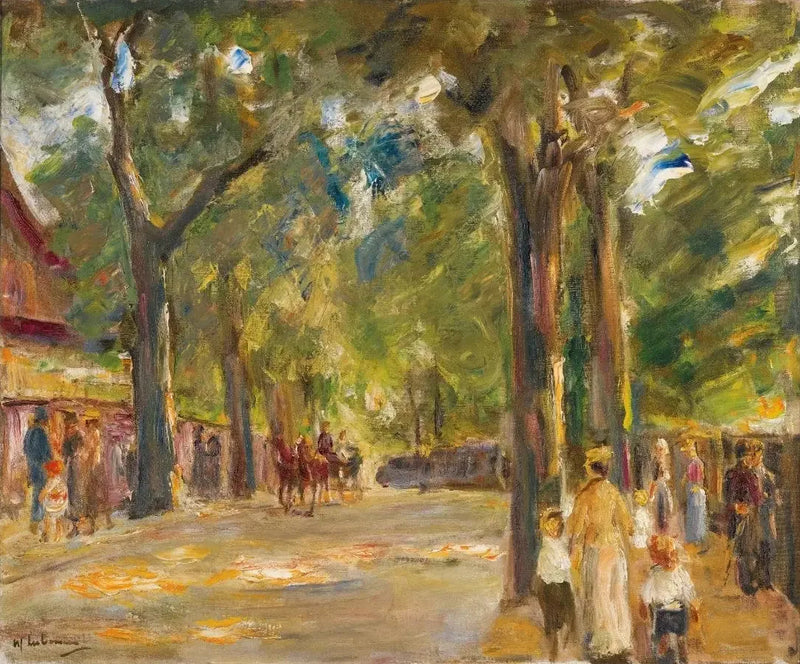 Personer på Grosse Seestrasse i Wannsee - Max Liebermann