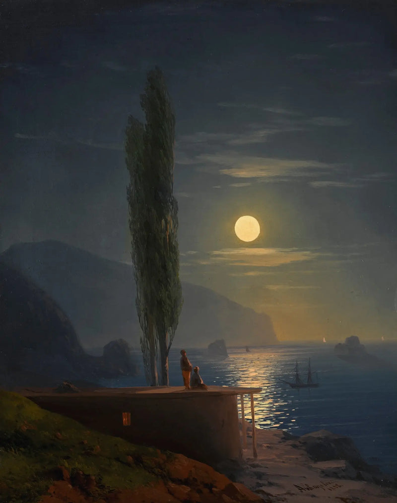 Personer på en kyst opplyst av månen - Ivan Aïvazovski

Source:
Personnages sur une côte éclairée par la lune - Ivan Aïvazovski