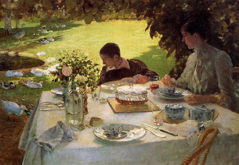 Frokost i hagen - Giuseppe De Nittis