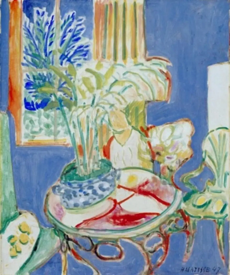 Liten blå interiør - Henri Matisse
