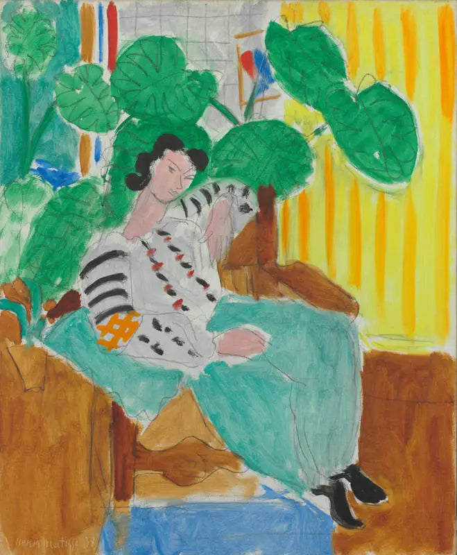 Liten rumensk bluse med løvverk - Henri Matisse