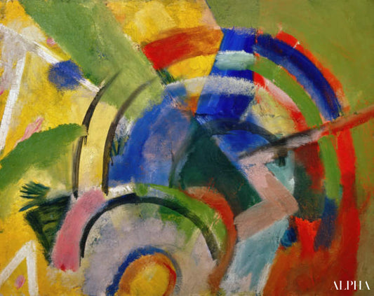 Petite composition IV - Franz Marc - Reproductions de tableaux et peintures haut de gamme