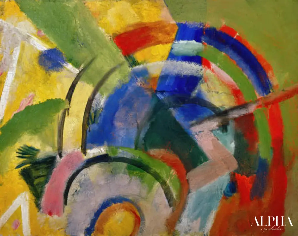 Petite composition IV - Franz Marc - Reproductions de tableaux et peintures haut de gamme