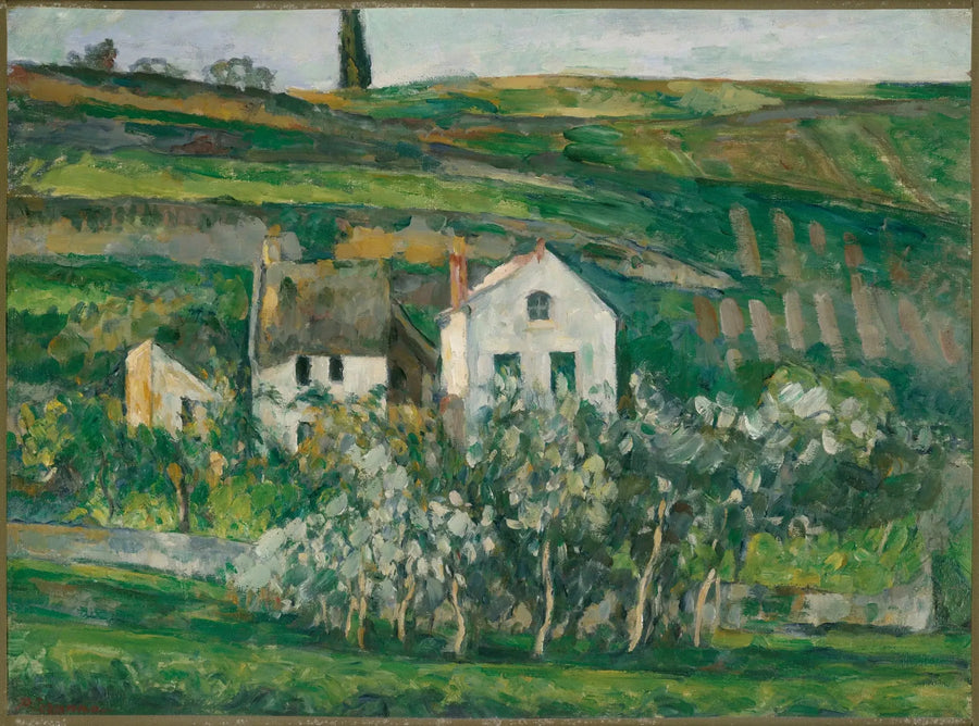 Små hus i Pontoise, nær Auvers-sur-Oise - Paul Cézanne