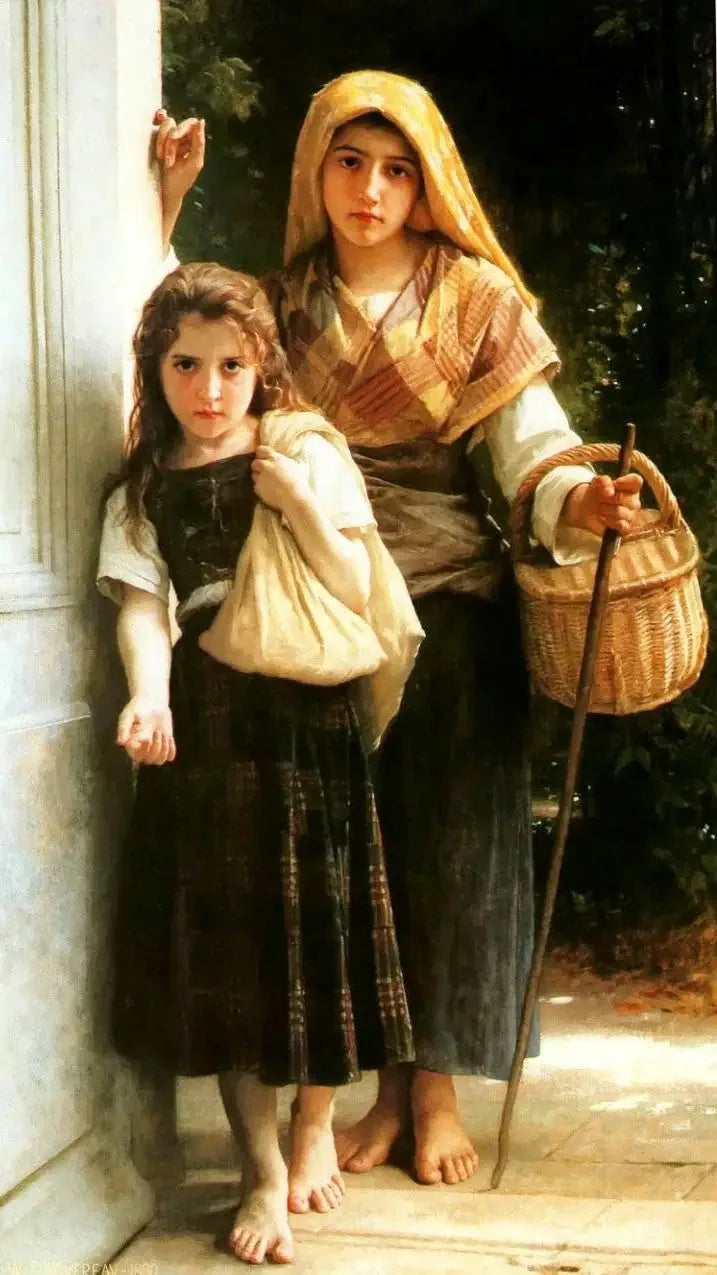 Små Tiggerjenter - Bouguereau