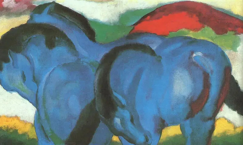 Små blå hester - Franz Marc
