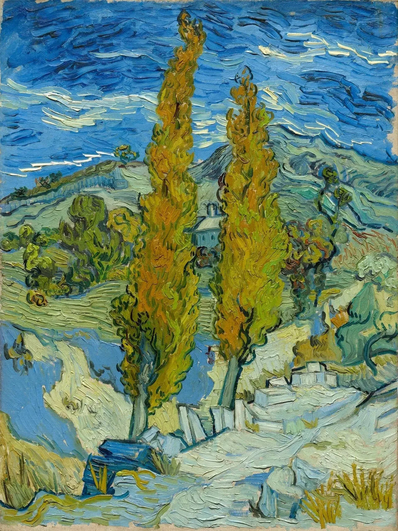 Poppeltrær i Saint-Rémy - Vincent van Gogh