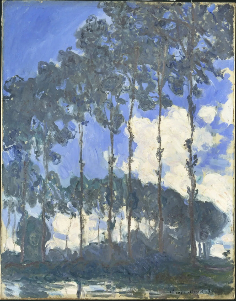 Popler ved bredden av Epte - Claude Monet