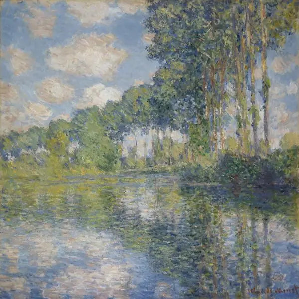 Popler ved bredden av Epte - Claude Monet