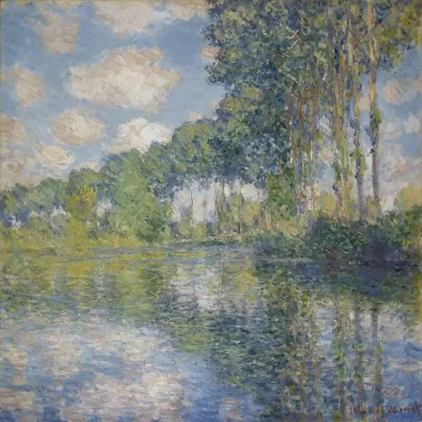 Popler ved bredden av Epte - Claude Monet