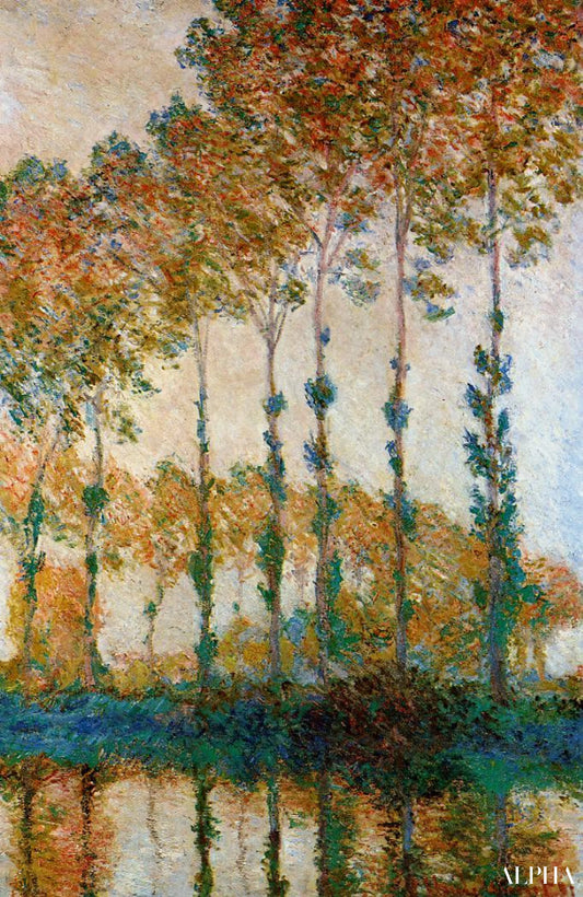 Peupliers au bord de l'Epte, automne - Claude Monet - Reproductions de tableaux et peintures haut de gamme