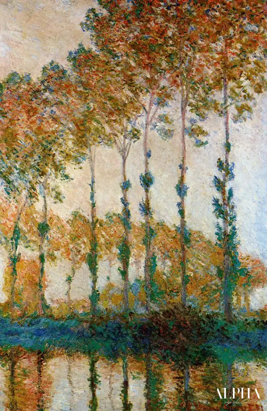 Peupliers au bord de l'Epte, automne - Claude Monet - Reproductions de tableaux et peintures haut de gamme