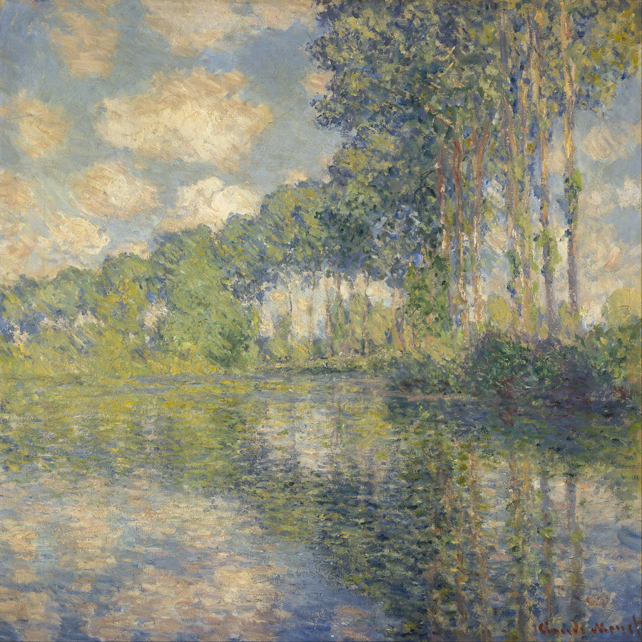 Popler ved bredden av Epte - Claude Monet