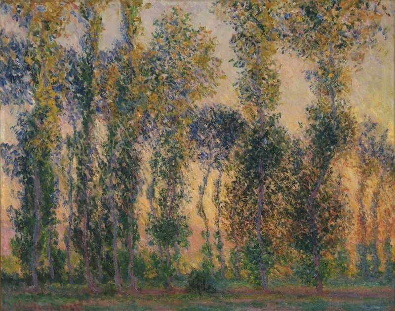 Blekkfiskene i Giverny, soloppgangen - Claude Monet
