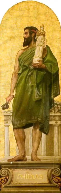Phidias (ca. 480 f.Kr. – ca. 430 f.Kr.) (utforming av en mosaikk ved Victoria and Albert Museum) - Edward Poynter

Source:
Phidias (vers 480 avant JC – vers 430 avant JC) (conception d'une mosaïque au Victoria and Albert Museum) - Edward Poynter