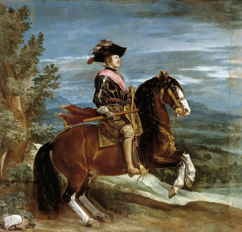 Filip IV på hest - Diego Velázquez