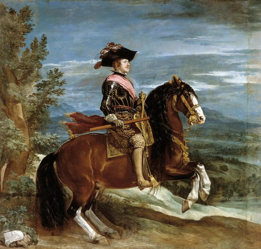 Filip IV på hest - Diego Velázquez