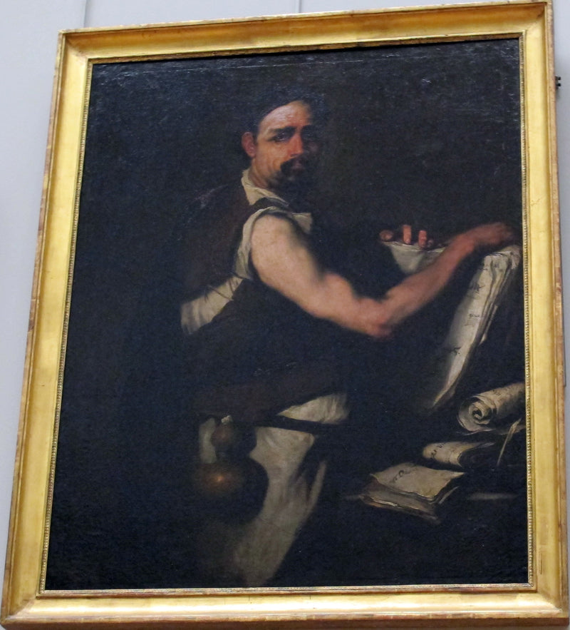 Filosoof med en vannflaske i beltet - Luca Giordano