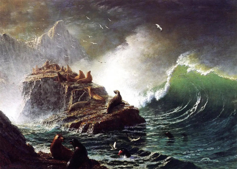 Fokker på klippene, Farallonøyene - Albert Bierstadt

Source:
Phoques sur les rochers, îles Farallon - Albert Bierstadt