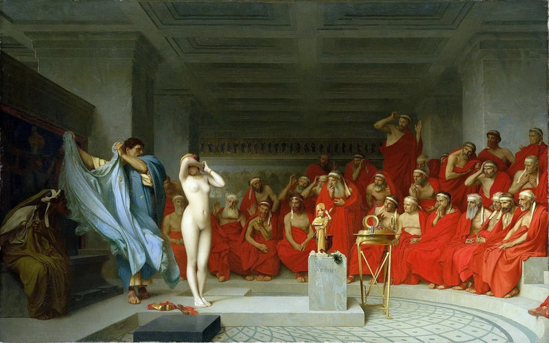 Phryné foran Areopagen - Jean-Léon Gérôme