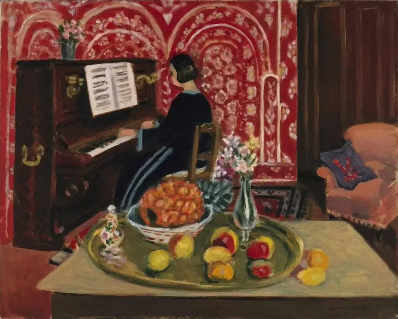 Pianist ved stilleben - Henri Matisse