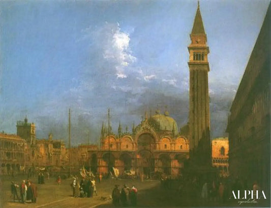 Piazza Saint Marco regardant vers l'est - Canal Giovanni Antonio - Reproductions de tableaux et peintures haut de gamme