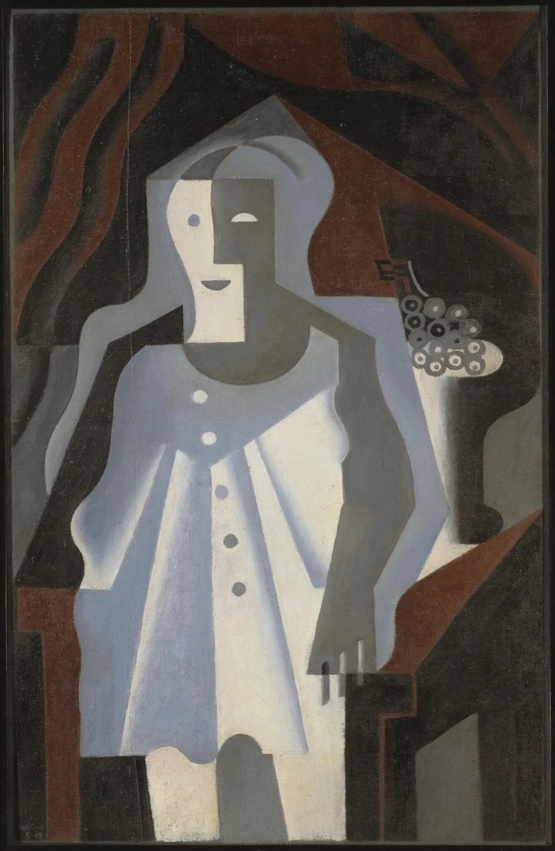 Pierrot med drueklase - Juan Gris