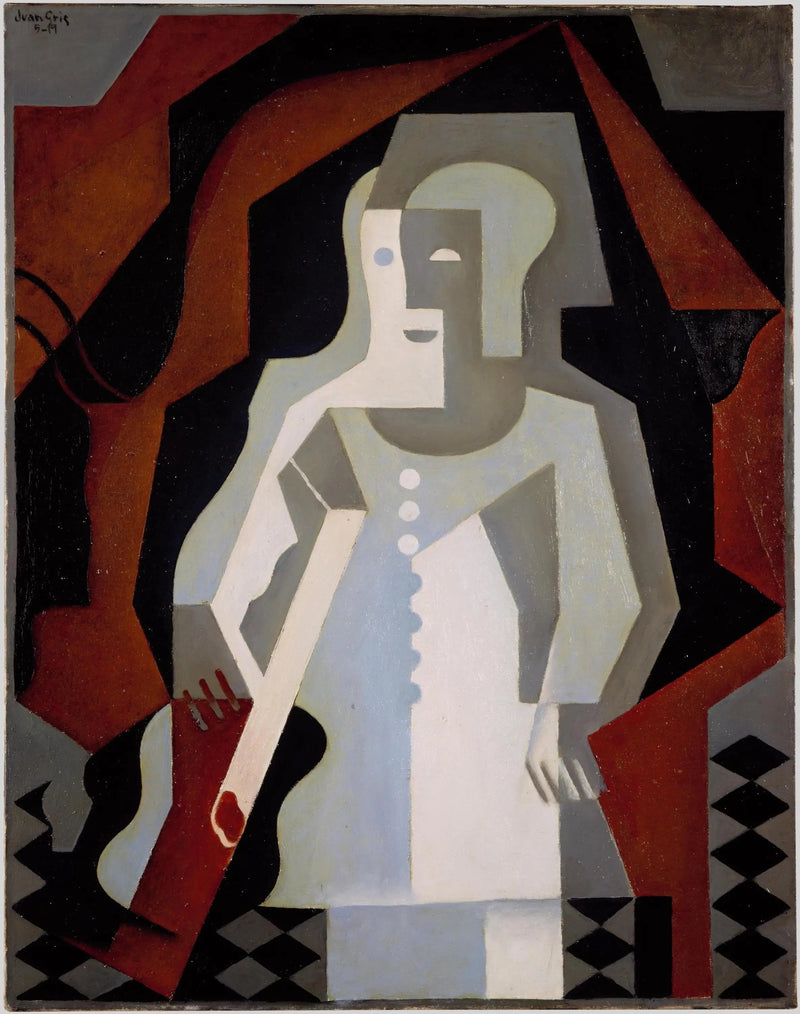 Pierrot med gitar - Juan Gris