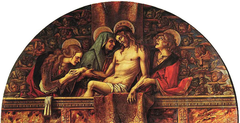 Pietà av Pala di San Pietro di Muralto - Carlo Crivelli