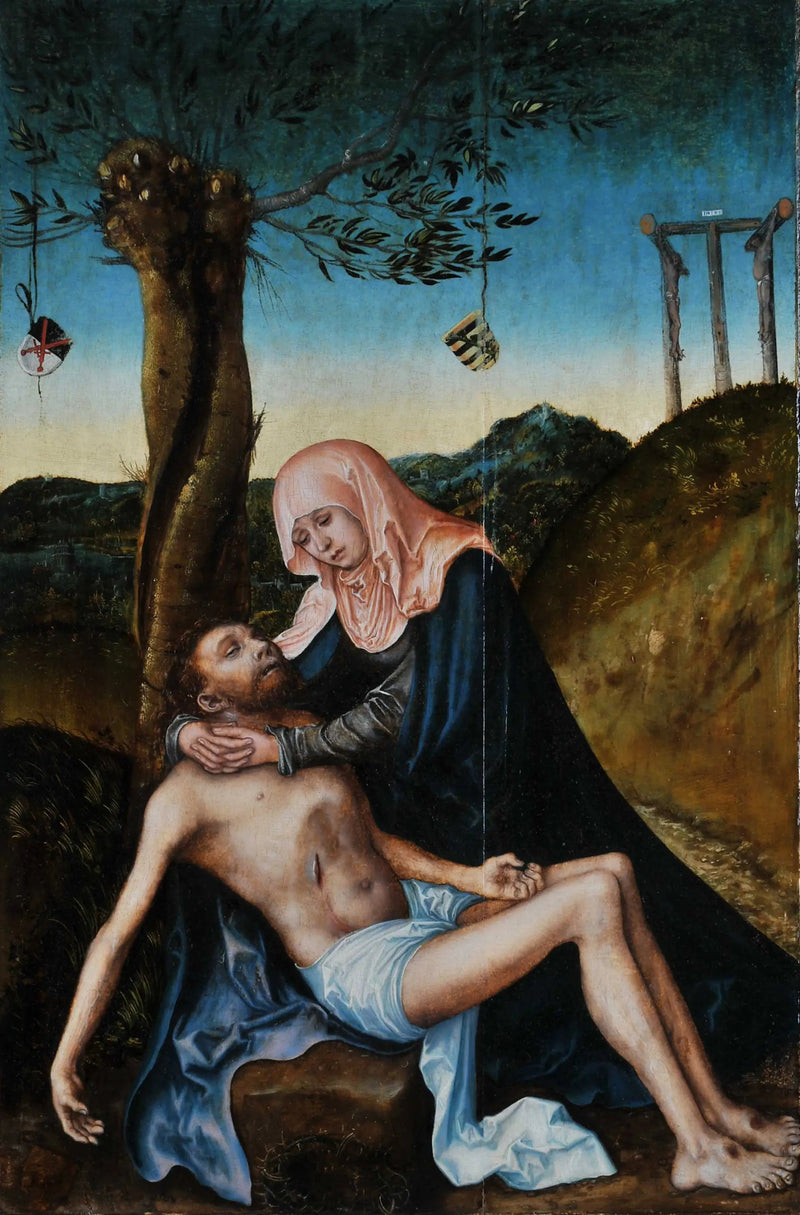 Pietà under korset - Lucas Cranach den eldre
