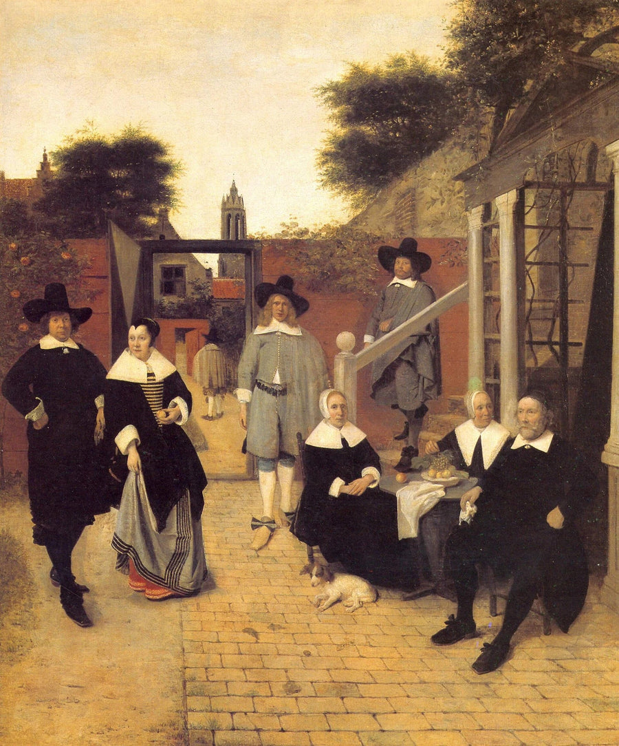 La Famille delftoise, peinture de Pieter de Hooch