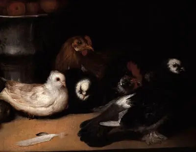 Due - og fjærfe - Francisco de Goya