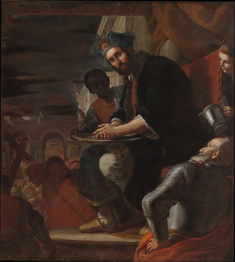 Pilatus vasker hendene - Mattia Preti