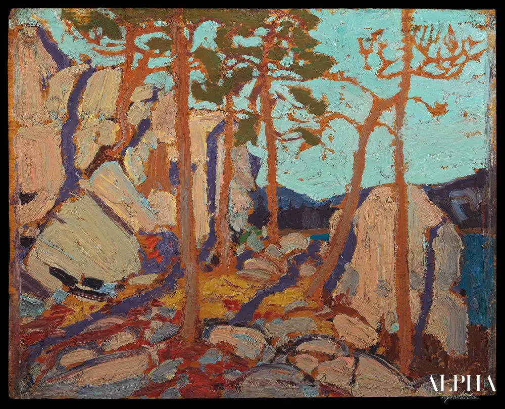 Pine Cleft Rocks - Tom Thomson - Reproductions de tableaux et peintures haut de gamme