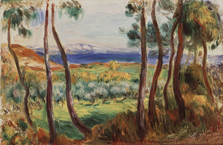 Knapper i omgivelsene til Cagnes - Pierre-Auguste Renoir