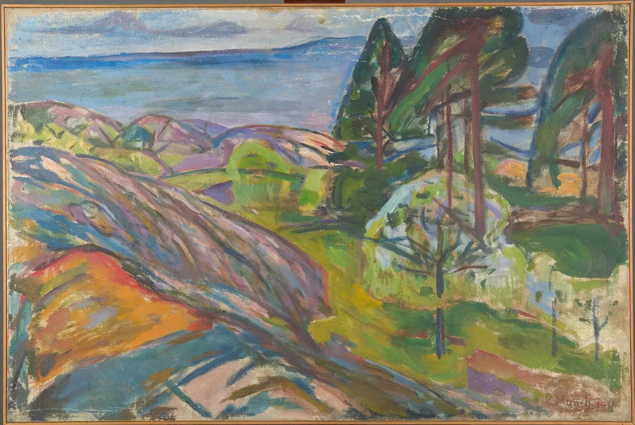 Knapper og frukttrær i blomst - Edvard Munch