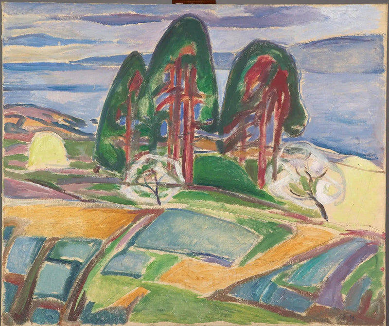 Knapper og frukttrær i blomst - Edvard Munch