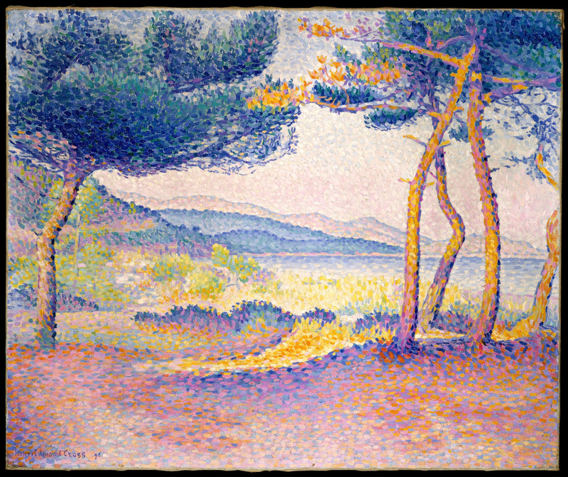Pinner langs kysten - Henri-Edmond Cross