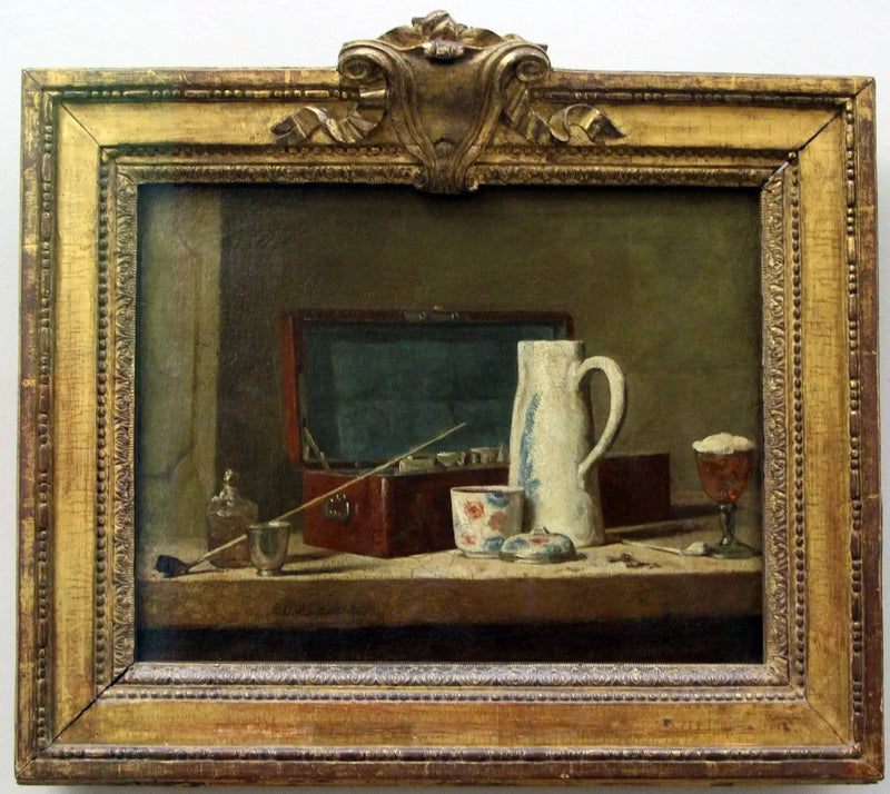 Røret og drikkeglass - Jean Siméon Chardin