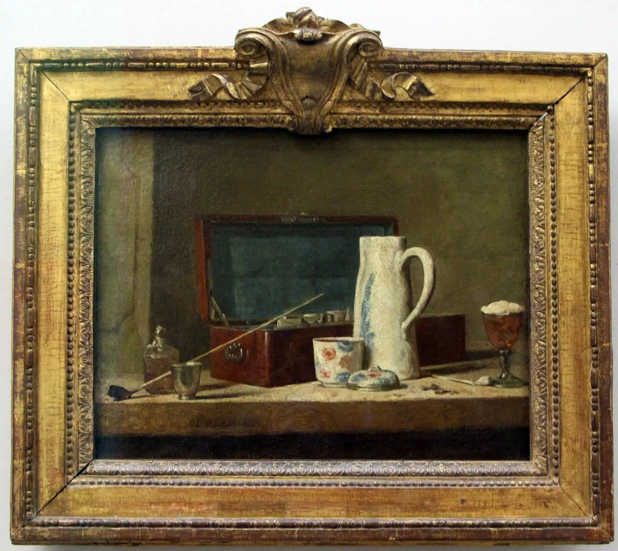 Røret og drikkeglass - Jean Siméon Chardin