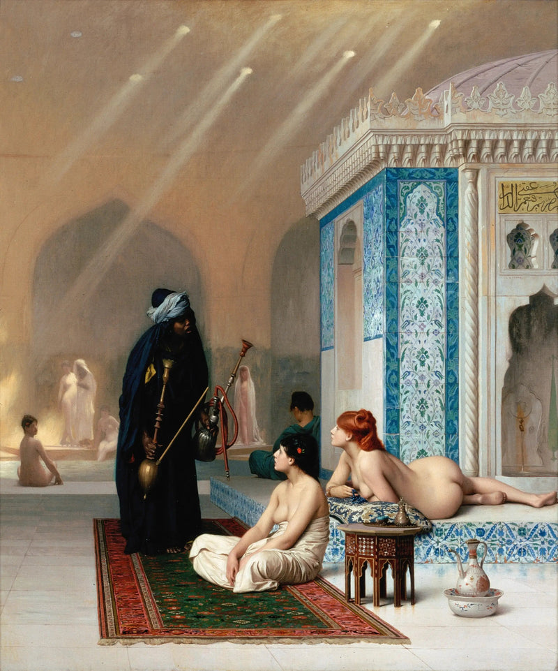 Svømmebasseng i et harem - Jean-Léon Gérôme