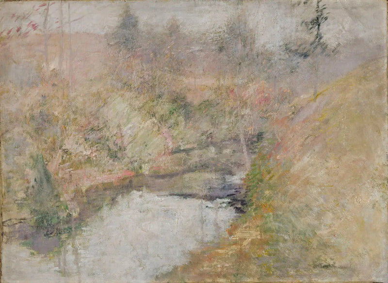 Hemlock-basseng - John Henry Twachtman