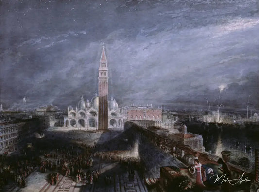 Place Saint-Marc - William Turner - Reproductions de tableaux et peintures haut de gamme