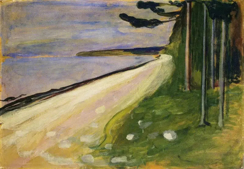 Strand i Åsgårdstrand - Edvard Munch